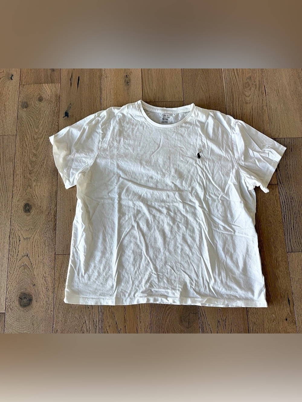 Polo White Cotton Short Sleeve Tee Size XXL